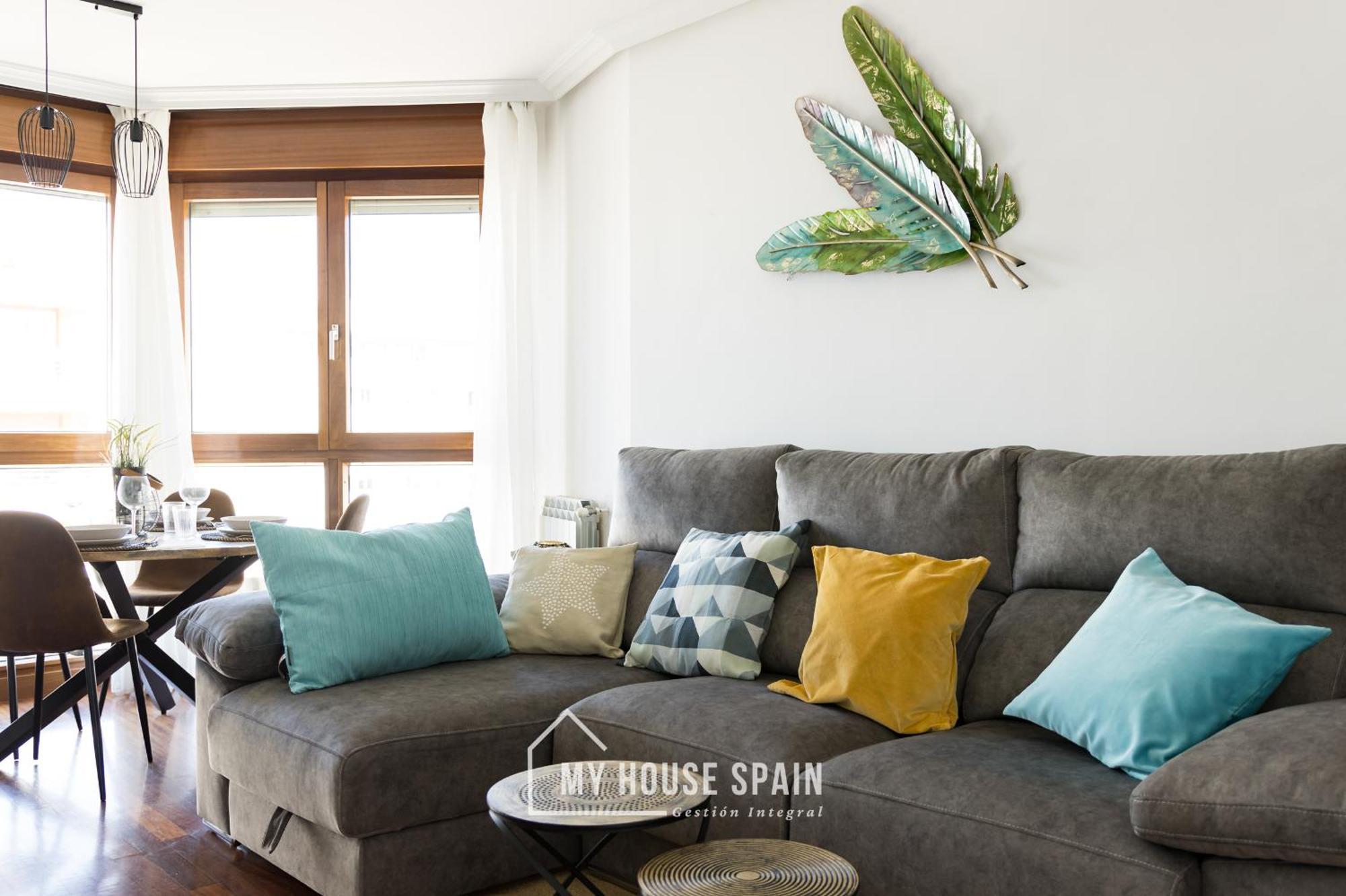 Myhousespain - Playa De Poniente, Con Vistas Al Mar Y Parking Gratuito ヒホン エクステリア 写真